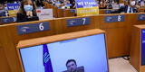 Presidente de Ucrania se quiebra durante discurso ante el Parlamento Europeo: “Nadie nos va doblegar”