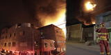 SJL: Dos personas quemadas y más de 200 damnificados dejó incendio en almacén clandestino de thinner [VIDEO]