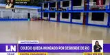 Cajamarca: colegio queda inundado por desborde de río en Chota [VIDEO]