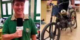 Joven argentino inventa una moto ecológica que funciona con agua y sal como combustible [VIDEO]