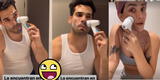 Guty Carrera se hace limpieza facial y novia Brenda Zambrano lo graba [VIDEO]