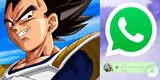WhatsApp: aprende a enviar audios con la voz de Vegeta de Dragón Ball Super
