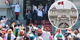 "Cierren el Congreso": mujeres piden la disolución durante ceremonia por el Día de la Mujer en Palacio