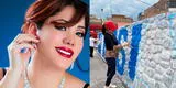 Lesly Castillo postulará a la alcaldía en Arequipa e inicia pintando paredes en la ciudad