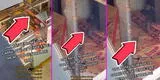 Gigantesca rata en captada en carne del Mercado Central y video indigna a miles en TikTok