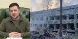 “¡Atrocidad!”: Bombardeo ruso ataca hospital infantil y deja a niños bajo los escombros, denunció Zelensky