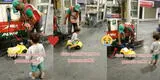 Trabajador de un grifo ayudó a un niño a cargar combustible a su auto de juguete y enternece a todos: "Dale mamá" [VIDEO]