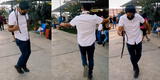 ¡Qué maestro! Peruano se roba el ‘show’ bailando tunantada con singulares pasos y es viral [VIDEO]