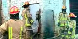 Callao: anciano fallece tras quedar atrapado en incendio de almacén de reciclaje