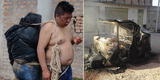 Juliaca: vecinos desnudan a ladrones y queman su mototaxi tras 'pepear' a poblador