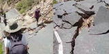 Arequipa: turistas van caminando por la vía entre Cabanaconde y Chivay tras caída de rocas [VIDEO]