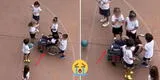 Niños de un colegio juegan con su compañerito en silla de ruedas en el recreo y escena hace llorar en TikTok [VIDEO]