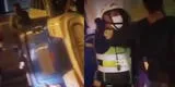 Surco: Raqueteros estrellan su moto contra un vehículo cuando intentaban huir de la PNP [VIDEO]