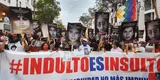 "Indulto es insulto": manifestantes de congregan en Plaza San Martín para rechazar liberación de Fujimori