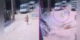 Por solo segundos, joven salva de morir tras violenta explosión en la playa [VIDEO]