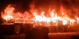 Junín: incendio de grandes proporciones deja en la calle a cinco familias en Vizcatan [VIDEO]