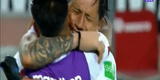 Gianluca Lapadula y Christian Cueva se dan emotivo abrazo tras ganar a Paraguay