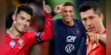 Los mejores del mundo: Portugal con CR7, Francia con Mbappé, Polonia con Lewandowski se verán las caras en Qatar