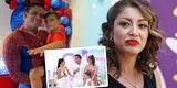 Christian Domínguez hizo modesta fiesta para su hijo con Karla Tarazona y ella reacciona