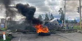 "¡No hay tregua!", agricultores de Huancayo bloquean la carretera y piden la salida de Pedro Castillo