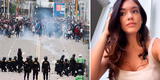 Jazmín Pinedo indignada por actos vandálicos del paro de transportistas: “Cómo dueles Perú”