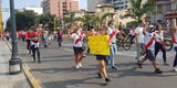 Vecinos de San Isidro marchan contra el gobierno de Pedro Castillo