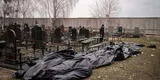 Matanza en Ucrania: tropas rusas asesinan a civiles en Bucha e intentan quemar los cuerpos