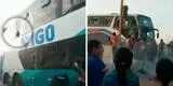"No son agricultores, son delincuentes": mafias apedrean a buses que no pagan cupo en la Panamericana Sur