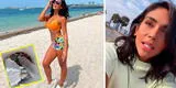 Vania Bludau aprovecha en recoger la basura de playa de Miami tras viaje: “Tocó limpiar” [VIDEO]