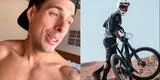 Hugo García se cayó de la bicicleta y muestras las heridas que se hizo [VIDEO]