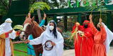 Domingo de Ramos: Recrean entrada de Jesús a Jerusalén en el Parque de las Leyendas