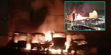 Chorrillos: Incendio consume cuatro buses de la empresa Chama dentro de una cochera