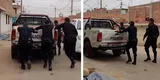 Trujillo: policías empujan patrullero que se malogró en pleno operativo [VIDEO]