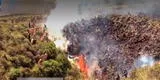 Arequipa: Fogatas habrían provocado incendios forestales cerca al volcán Misti