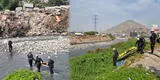 SJL: Policías recuperan el cuerpo de un hombre que flotaba en las aguas del río Rímac [VIDEO]