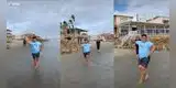 Peruano saca los pasitos 'prohibidos' al ritmo de la marinera en plena playa y escena es un éxito en TikTok [VIDEO]