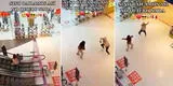 Pareja peruana es captada bailando en pleno centro comercial y sus singulares pasos la rompen en TikTok