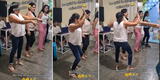 Peruana baila al ritmo del clásico “Siqui siqui” y le roba el ‘show’ al animador con singulares pasos