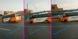 “Pequeños eventos”: Chofer de bus interprovincial hace malabares para manejar sin una llanta [VIDEO]