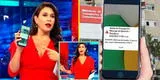 Verónica Linares y su reacción EN VIVO al escuchar fuerte alerta Sismate en su celular [VIDEO]