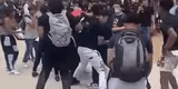 Estados Unidos: padre de familia se pelea con estudiante por molestar a sus hijos en pleno patio del colegio