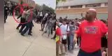 Padre de familia arma batalla campal con estudiantes que le hacían bullying a sus hijos