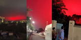 China: cielo de Zhoushan se tiñe de rojo y asusta a habitantes, quienes presagian mal augurio [VIDEO]