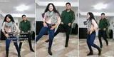 Graba reto de baile con su pareja, pero sus singulares pasos se roban el ‘show’ y se vuelve viral en TikTok