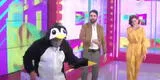 Productor de Amor y Fuego se disfraza de pingüino EN VIVO