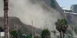 Temblor de 5.5 en Lima generó deslizamiento en la Costa Verde