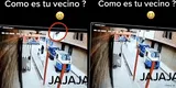 Peruano bajó por el poste de luz para salir más rápido de su casa durante sismo y su vecina lo expone