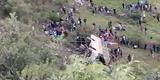 Áncash: bus cae a abismo dejando 11 fallecidos en la ruta de Huancaspata
