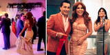 Magaly Medina deslumbró en la pista de baile junto a Alfredo Zambrano en boda de su sobrina [VIDEO]
