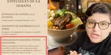 Youtuber peruana compra sopa de 160 soles en restaurante limeño y revela cómo luce el costoso platillo